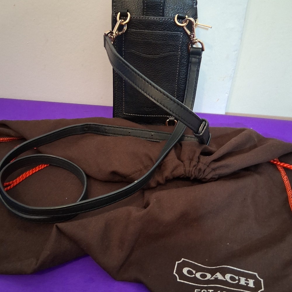 COACH Turnlock Chain Phone Crossbody Wallet - Picture 4 of 16